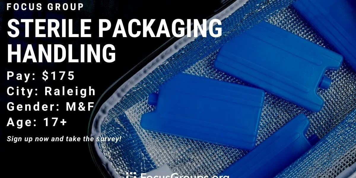 Focus Group for Healthcare Professionals on Sterile Packaging Handling ...