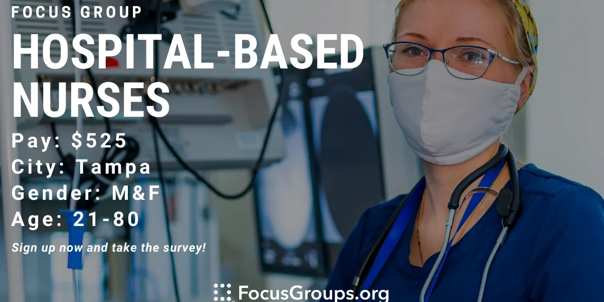 Focus Group for Hospital-Based Nurses on Medical Device Usability in ...