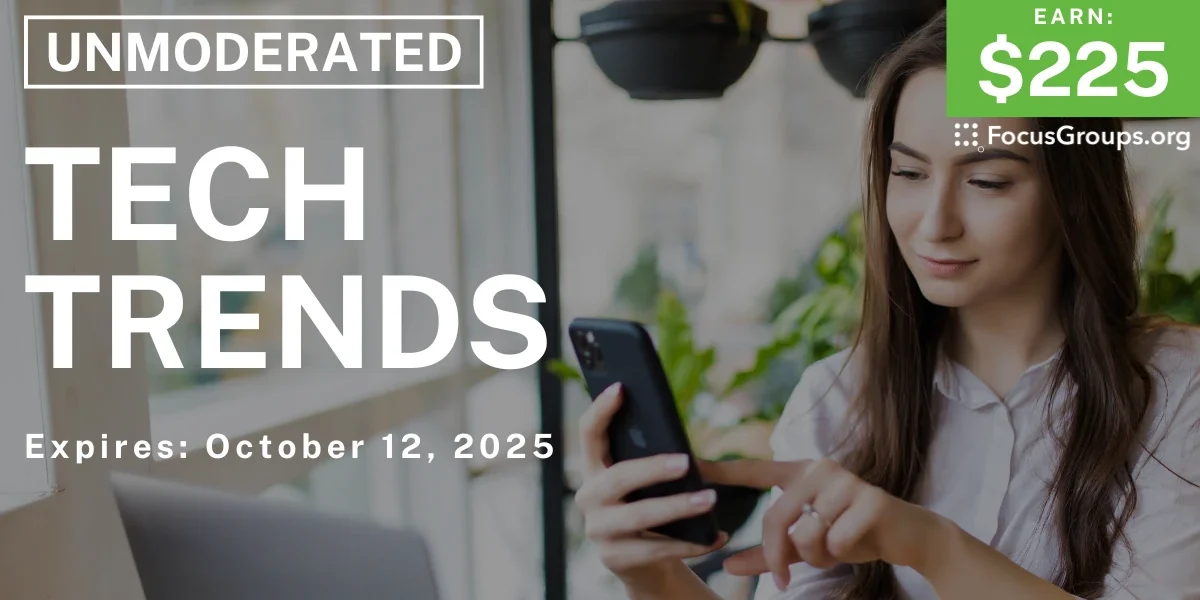 Research Study on Tech Trends - $225 - $225 - 09/26/2025
