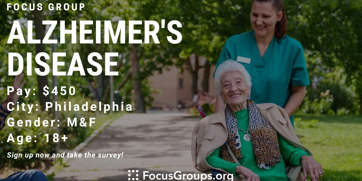 Focus Group for Caregivers & Patients on Alzheimer's Disease in ...