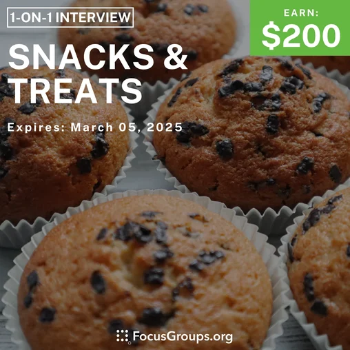 Research Study in Charlotte on Snacks & Treats