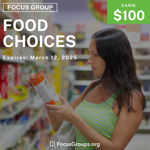 Focus Group on Food Choices