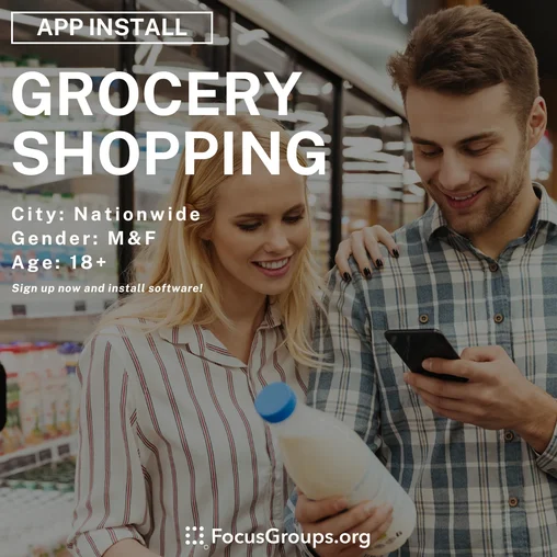 Grocery Shopping Study for Mobile Users - App Install