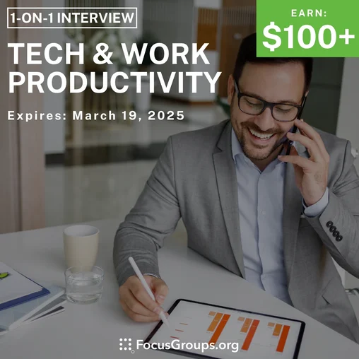 Research Study in Houston on Tech & Work Productivity