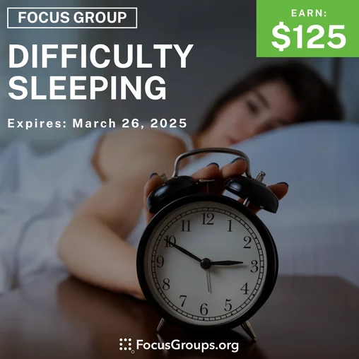 Focus Group on Difficulty Sleeping