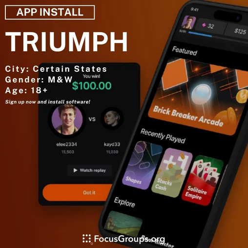 Triumph: Play for Cash