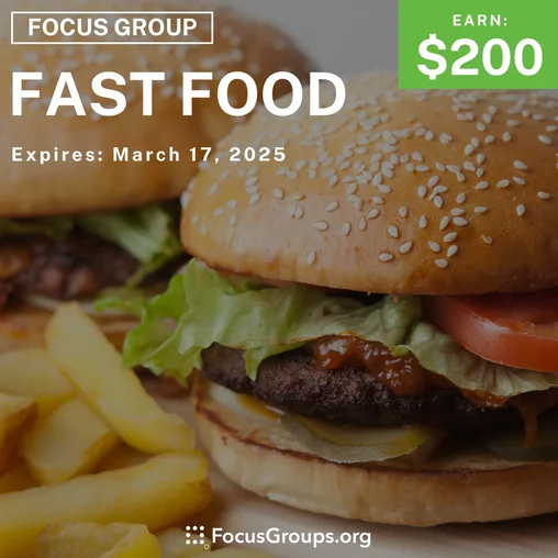 Focus Group in Cincinnati on Fast Food