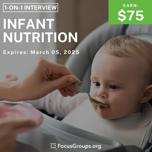 Research Study for Parents on Infant Nutrition