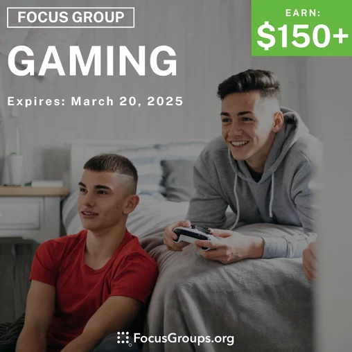 Focus Group for Parents in LA on Gaming