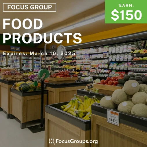 Focus Group in Dallas on Food Products