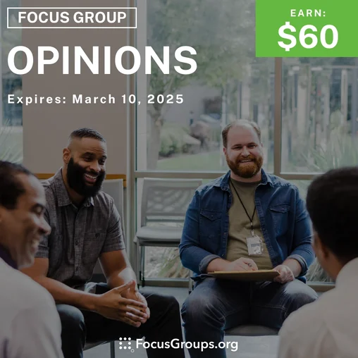 Focus Group for Men in Orlando on Opinions