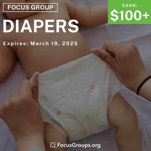 Focus Group for Moms in Nashville on Diapers