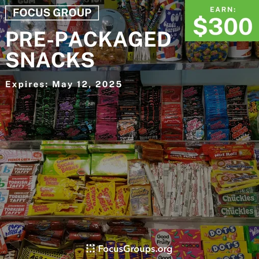 Focus Group on Pre-Packaged Snacks