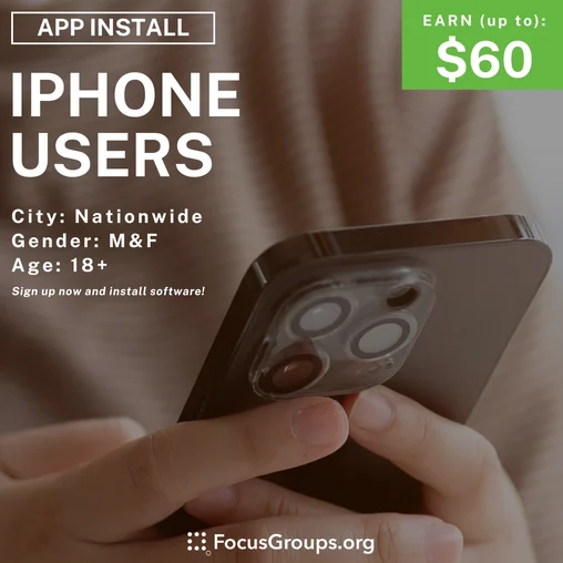 iPhone User Study - $60