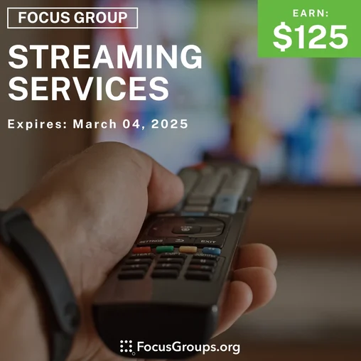 Focus Group in NYC on Streaming Services