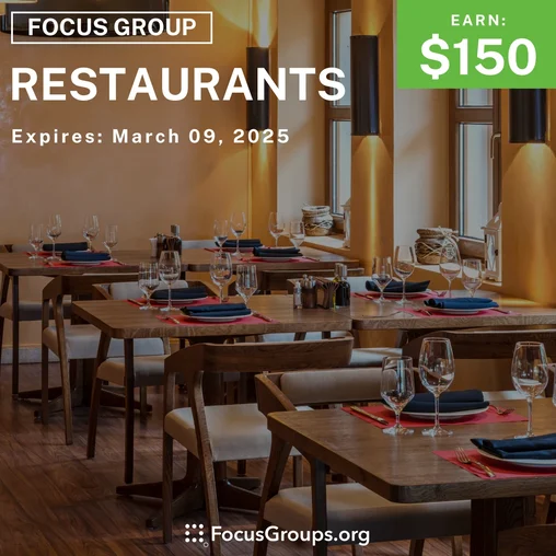 Focus Group in Chicago on Restaurants