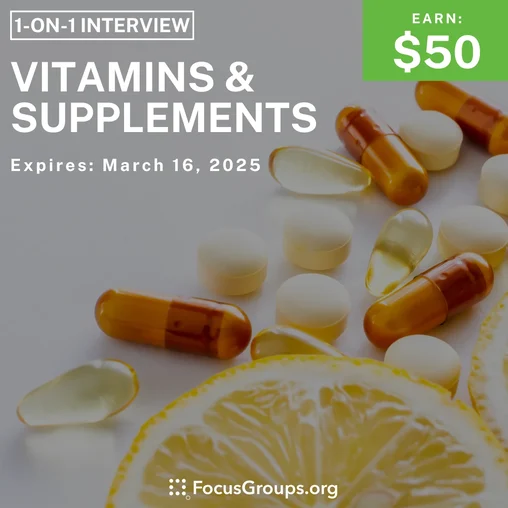 Research Study on Vitamins & Supplements