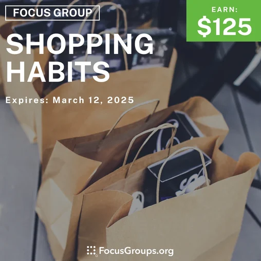 Focus Group in California on Shopping Habits