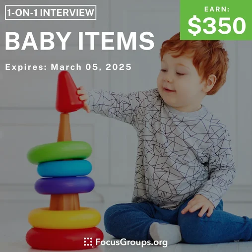 Research Study in New Jersey on Baby Items