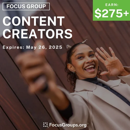 Focus Group for Content Creators