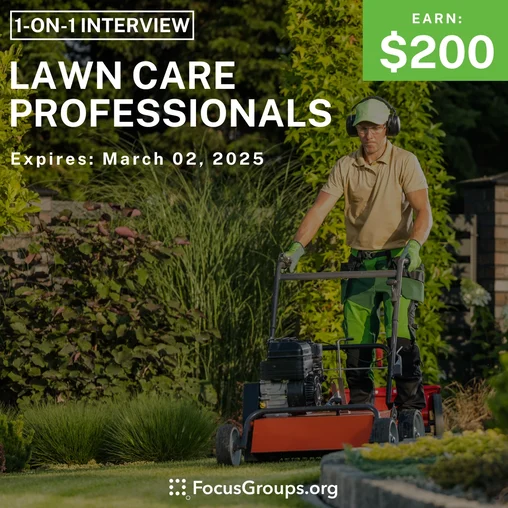 Research Study for Lawn Care Professionals