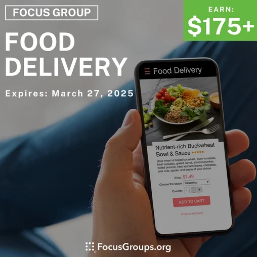 Focus Group in Chicago on Food Delivery Apps