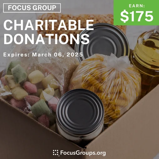 Focus Group in Denver on Charitable Donations