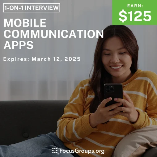 Research Study in Chicago on Mobile Communication Apps