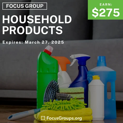 Focus Group in Orange County on Household Products