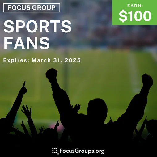 Focus Group in NY & NJ for Sports Fans