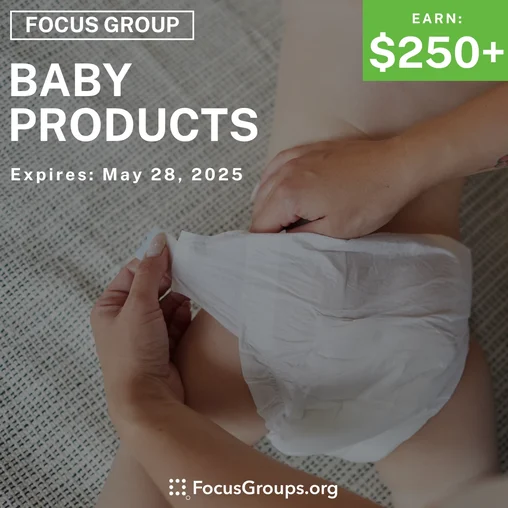 Focus Group for Parents in Irvine on Baby Products
