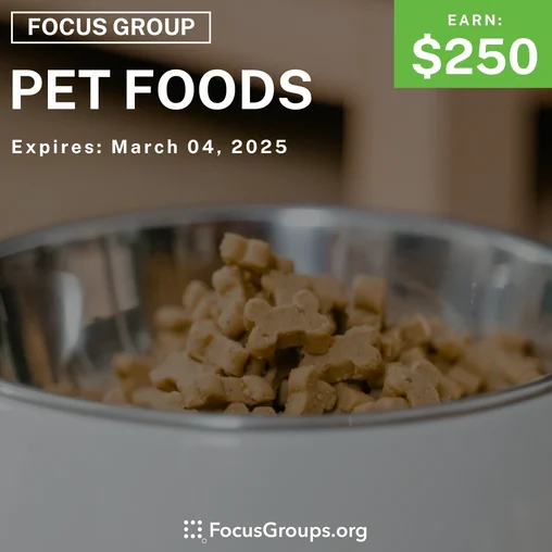 Focus Group in San Antonio on Pet Foods