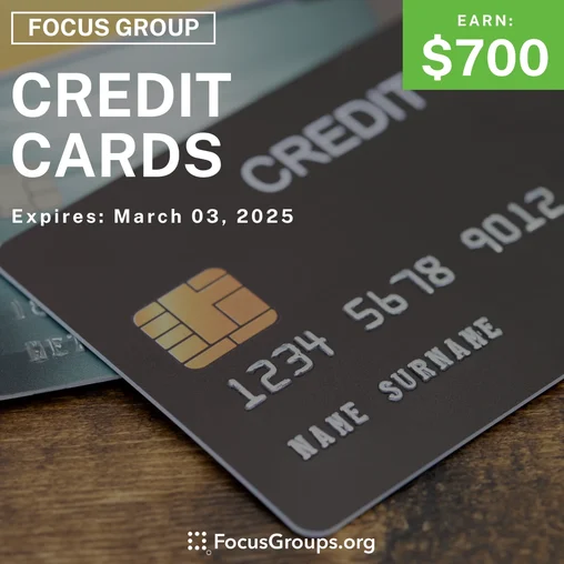 Focus Group for Business Owners on Credit Cards