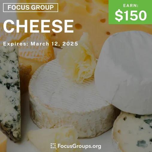 Focus Group in NYC on Cheese