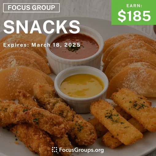 Focus Group in Irvine on Snacks