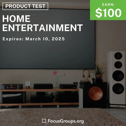 Product Test in SF on Home Entertainment