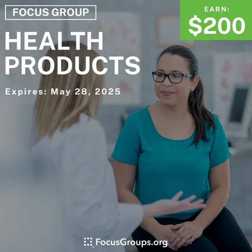 Focus Group for Women in NYC on Health Products
