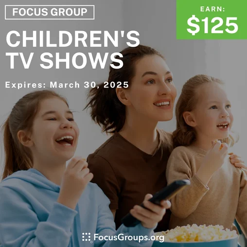 Focus Group for Parents on Children's TV Shows