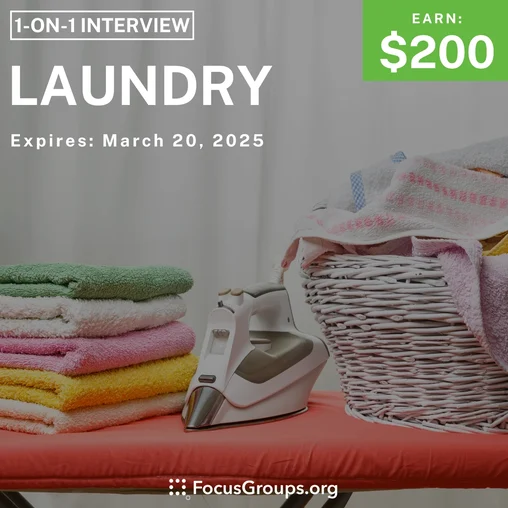 Research Study in Cincinnati on Laundry