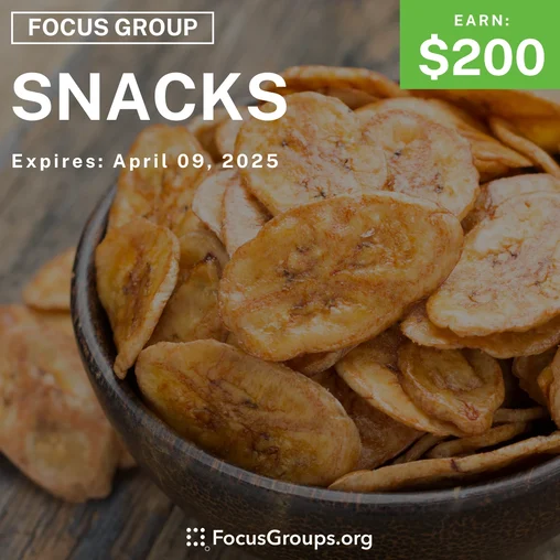 Focus Group in New Jersey on Snacks