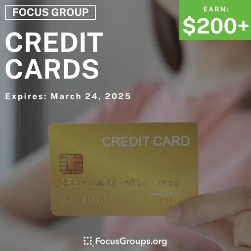 Focus Group on Credit Cards