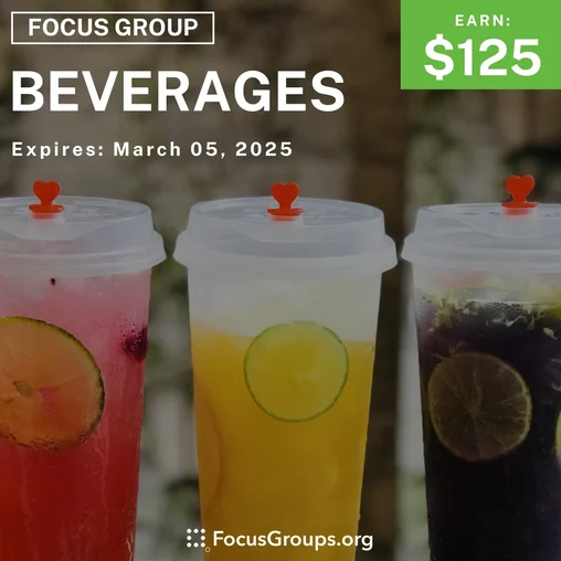 Focus Group in SF on Beverages