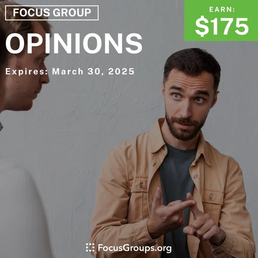 Focus Group in New Jersey on Opinions