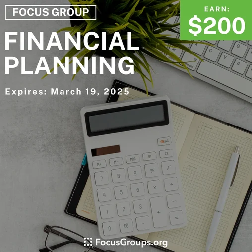 Focus Group in Irvine on Financial Planning