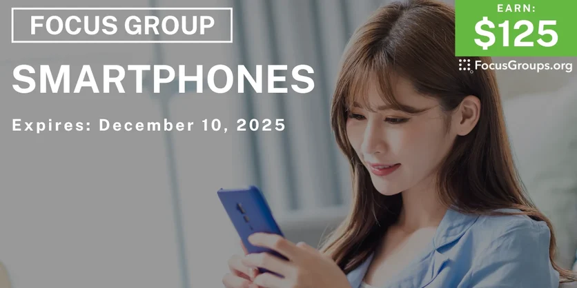 Research Study in SF on Smartphones - $125 - $125 - 11/28/2025