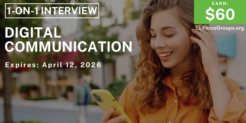 Research Study on Digital Communication - $60 - $60 - 04/09/2026
