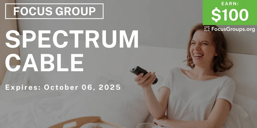 Focus Group in St. Louis on Spectrum Cable - $100 - $100 - 09/23/2025