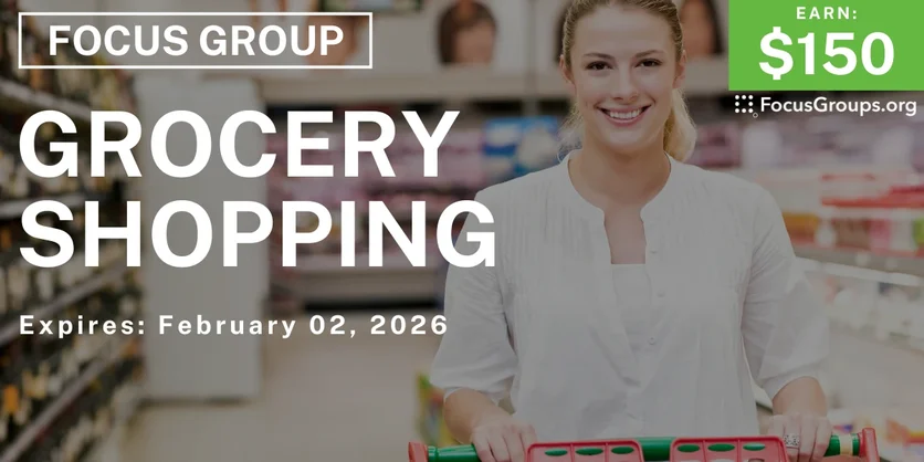 Grocery Shopping Study for Charlotte Women - $150 - $150 - 01/21/2026