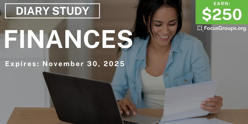 Research Study on Finances - $250 - $250 - 11/13/2025
