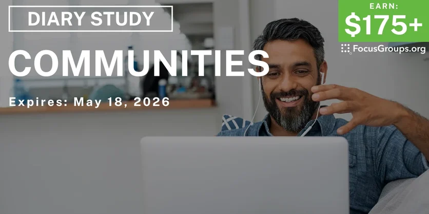 Research Study in NYC on Communities - $175+ - $175-$190 - 05/14/2026